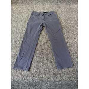 Ombre Los Angeles Chino Pants Mens 30x30 Gray Cotton Stretch Travel Straight Leg